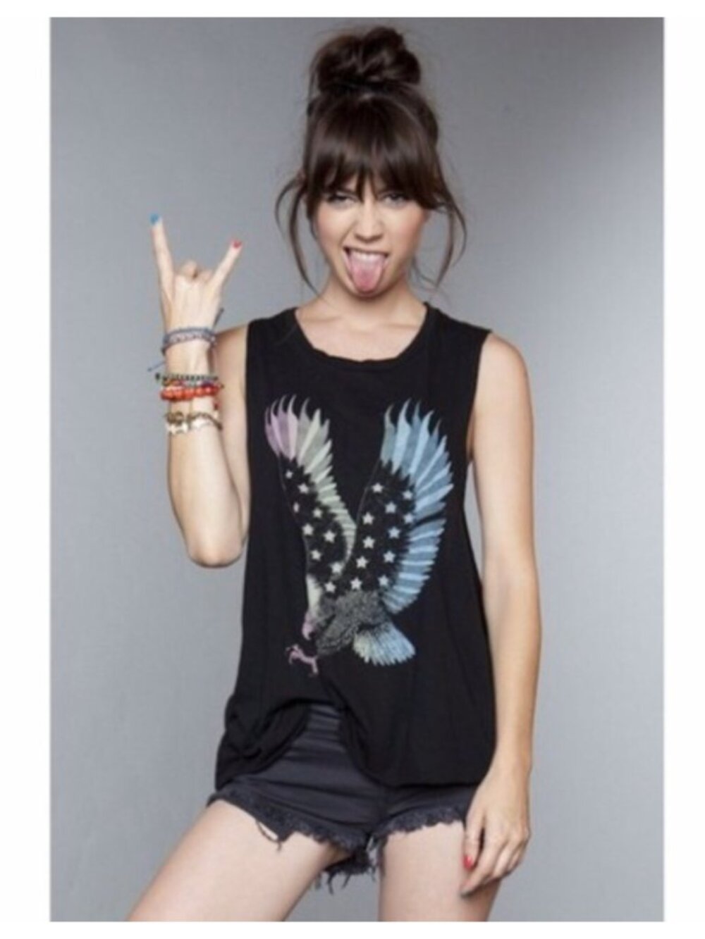 Brandy Melville USA Eagle Muscle Tank RARE